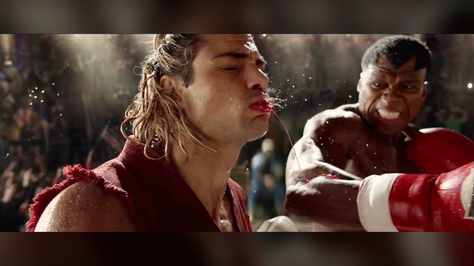 Ken leva um soco de Balrog em cena do trailer de “Street Fighter”